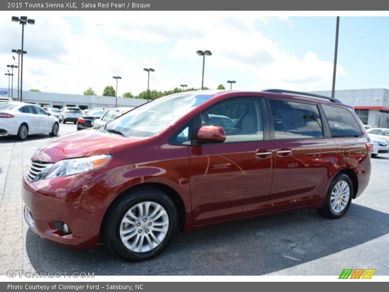 Salsa Red Pearl / Bisque 2015 Toyota Sienna XLE
