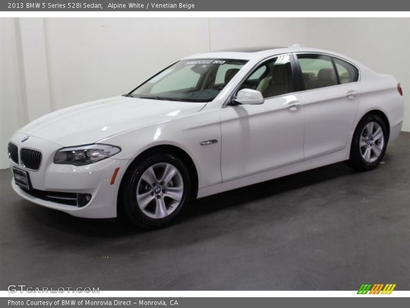 Alpine White / Venetian Beige 2013 BMW 5 Series 528i Sedan