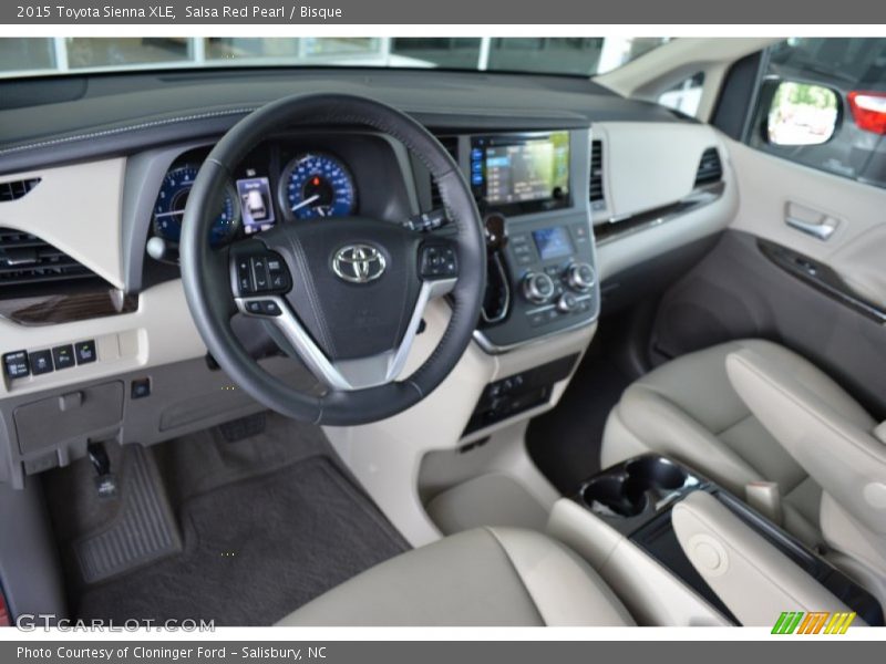 Salsa Red Pearl / Bisque 2015 Toyota Sienna XLE