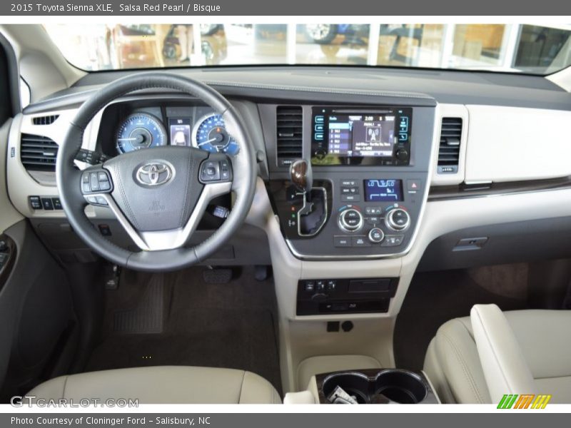 Salsa Red Pearl / Bisque 2015 Toyota Sienna XLE