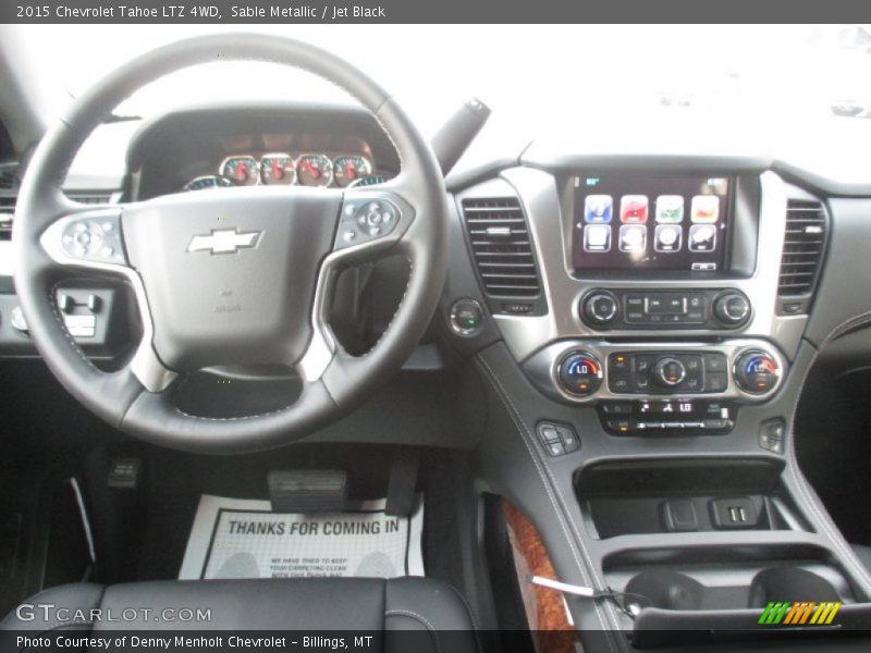 Sable Metallic / Jet Black 2015 Chevrolet Tahoe LTZ 4WD