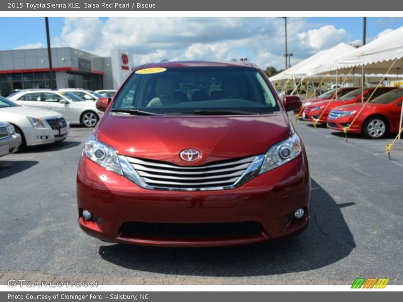Salsa Red Pearl / Bisque 2015 Toyota Sienna XLE