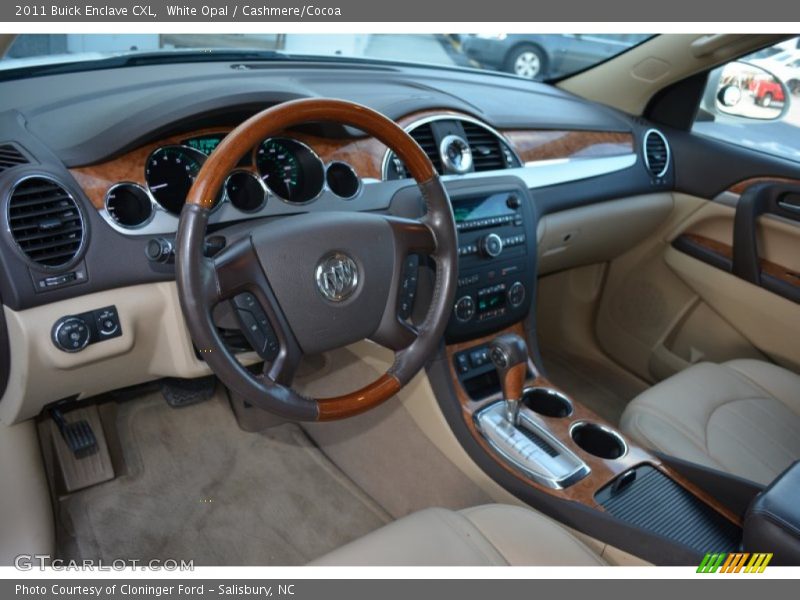White Opal / Cashmere/Cocoa 2011 Buick Enclave CXL