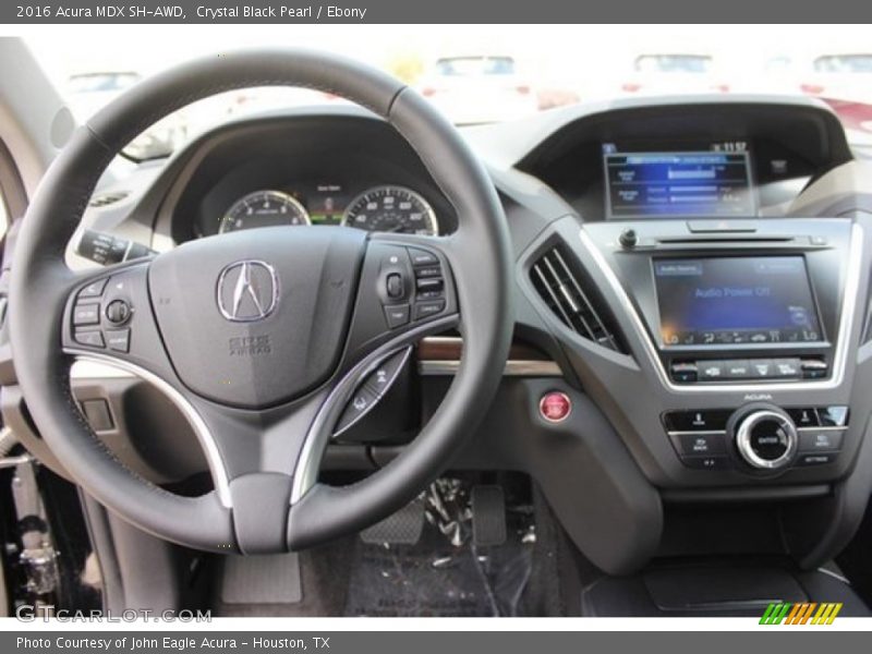 Crystal Black Pearl / Ebony 2016 Acura MDX SH-AWD