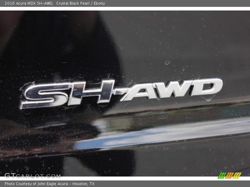 Crystal Black Pearl / Ebony 2016 Acura MDX SH-AWD