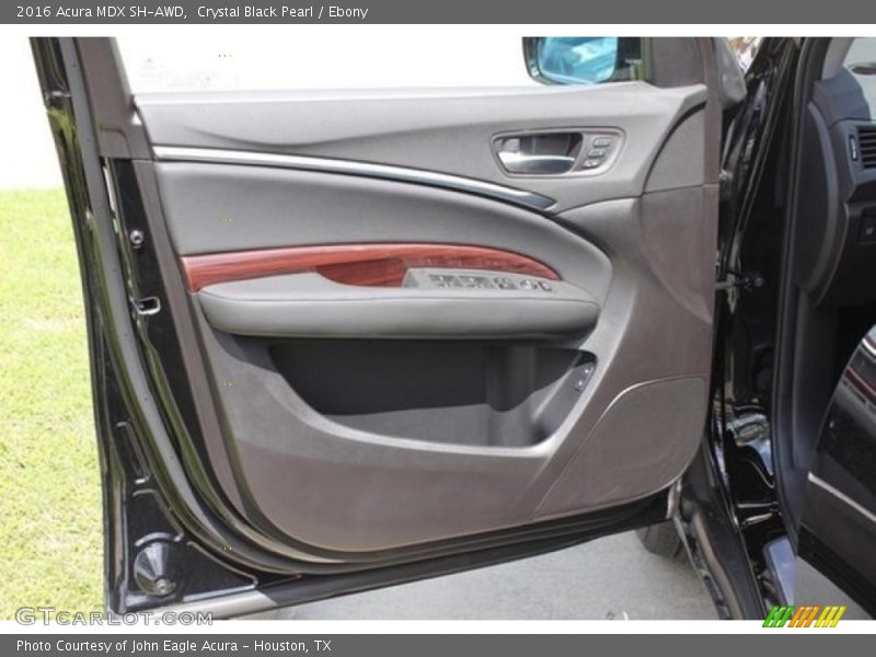 Crystal Black Pearl / Ebony 2016 Acura MDX SH-AWD