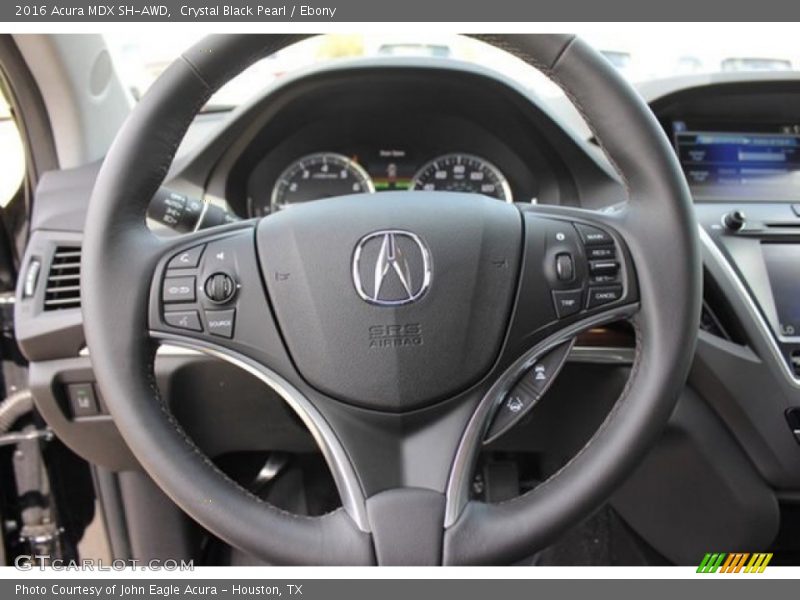 Crystal Black Pearl / Ebony 2016 Acura MDX SH-AWD
