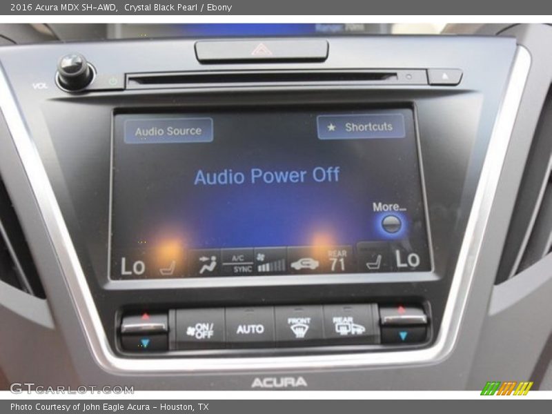 Crystal Black Pearl / Ebony 2016 Acura MDX SH-AWD