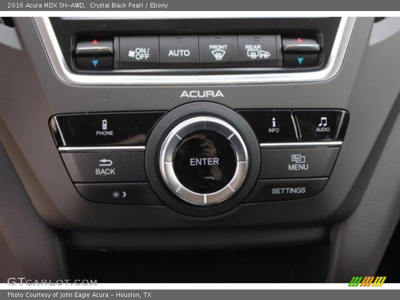 Crystal Black Pearl / Ebony 2016 Acura MDX SH-AWD