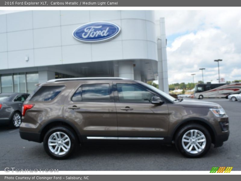 Caribou Metallic / Medium Light Camel 2016 Ford Explorer XLT