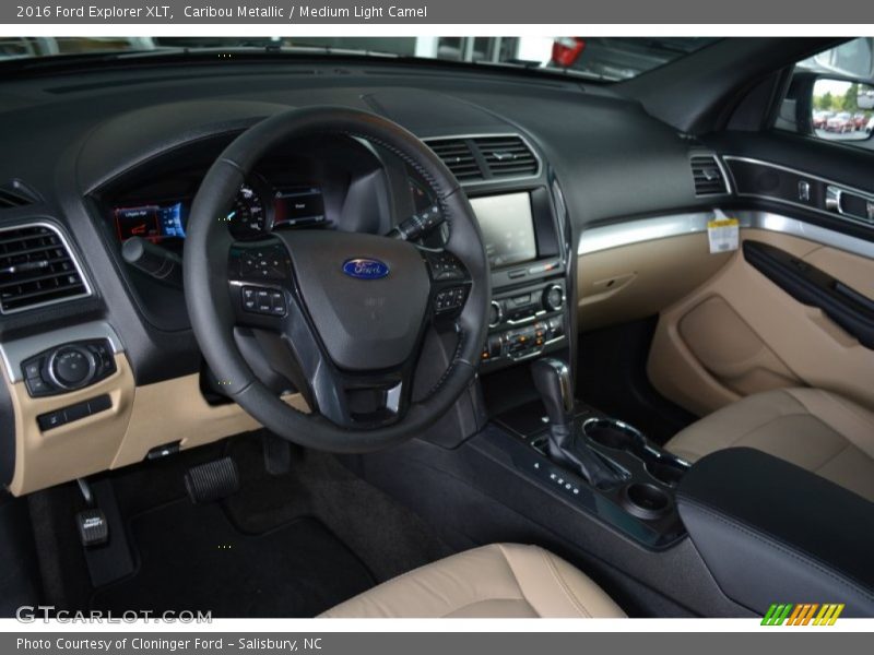Caribou Metallic / Medium Light Camel 2016 Ford Explorer XLT