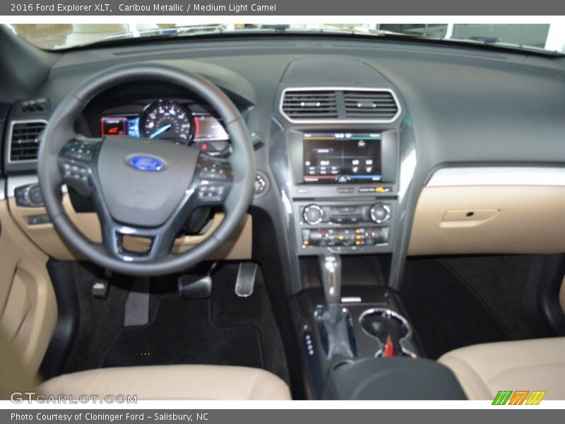 Caribou Metallic / Medium Light Camel 2016 Ford Explorer XLT