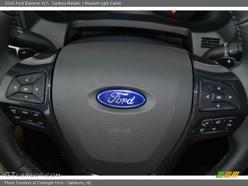 Caribou Metallic / Medium Light Camel 2016 Ford Explorer XLT