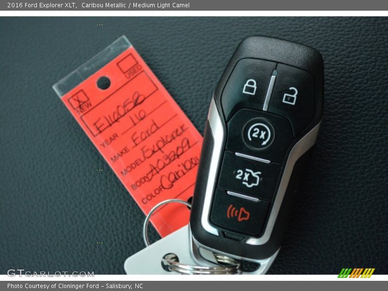 Caribou Metallic / Medium Light Camel 2016 Ford Explorer XLT