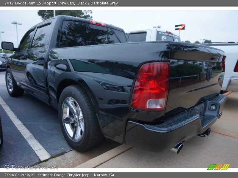 Black / Dark Slate Gray 2012 Dodge Ram 1500 Sport Crew Cab