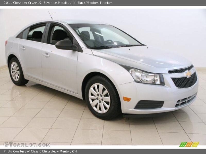 Silver Ice Metallic / Jet Black/Medium Titanium 2011 Chevrolet Cruze LS