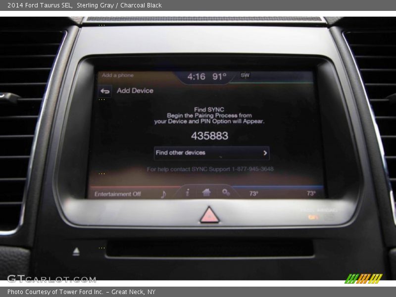 Sterling Gray / Charcoal Black 2014 Ford Taurus SEL