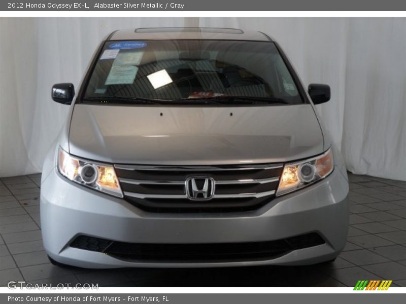Alabaster Silver Metallic / Gray 2012 Honda Odyssey EX-L