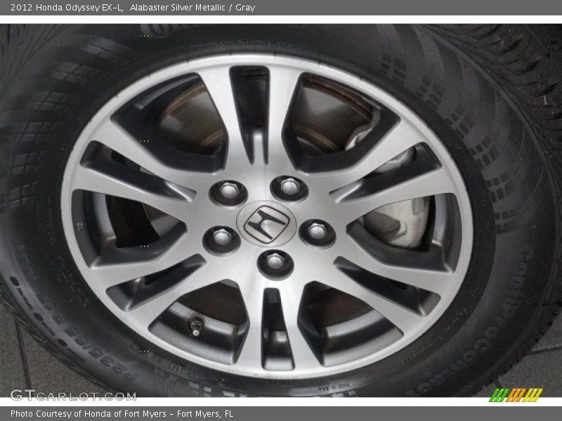 Alabaster Silver Metallic / Gray 2012 Honda Odyssey EX-L