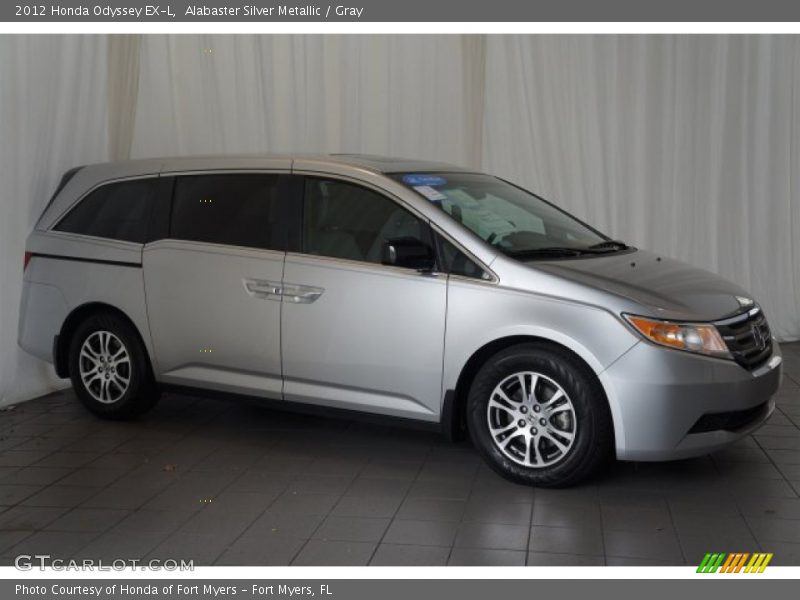 Alabaster Silver Metallic / Gray 2012 Honda Odyssey EX-L
