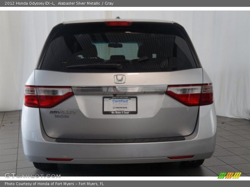 Alabaster Silver Metallic / Gray 2012 Honda Odyssey EX-L
