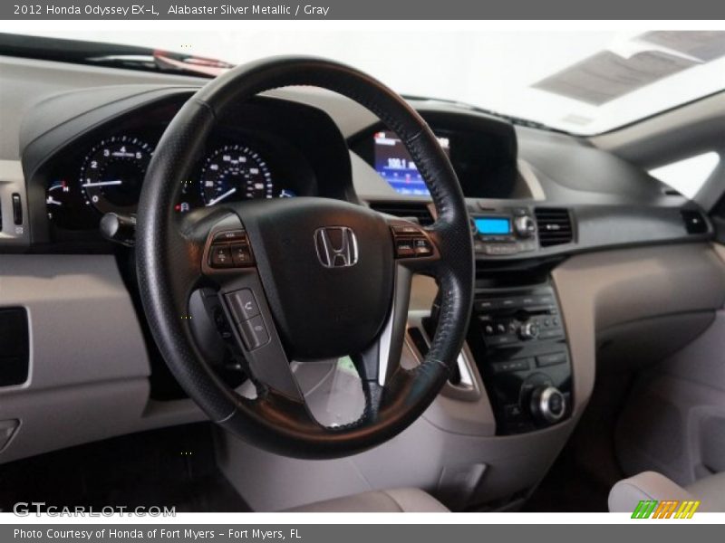Alabaster Silver Metallic / Gray 2012 Honda Odyssey EX-L