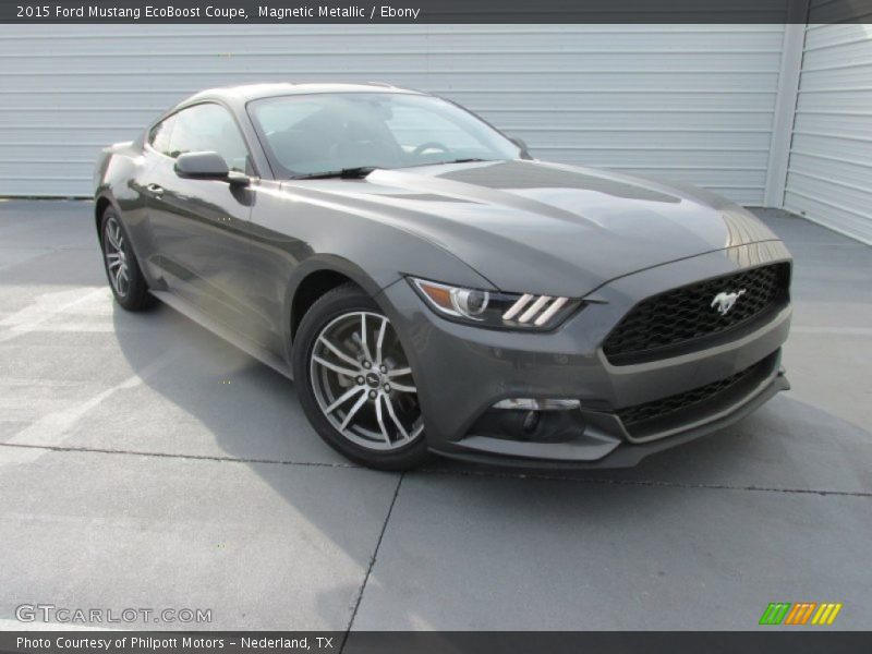 Magnetic Metallic / Ebony 2015 Ford Mustang EcoBoost Coupe