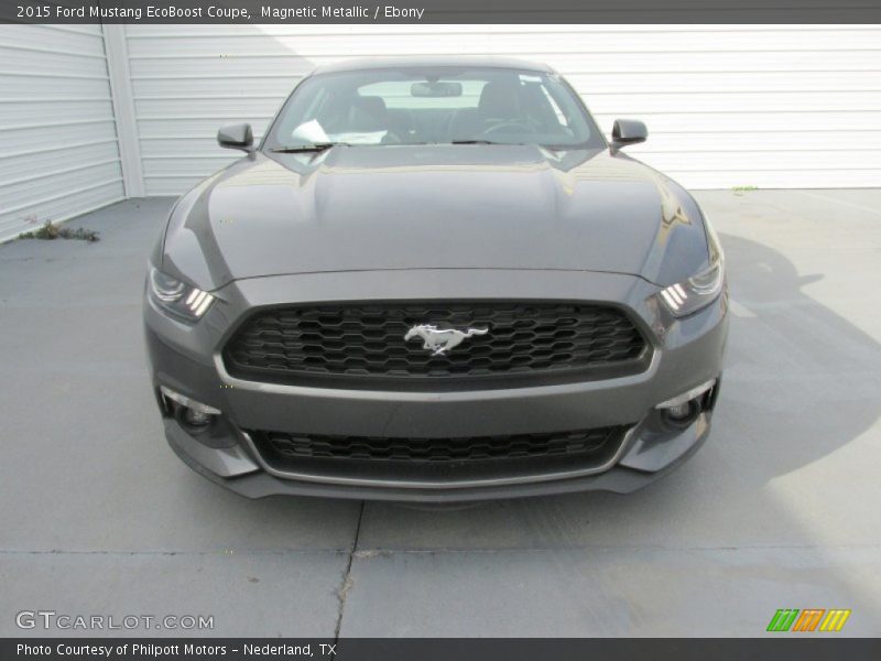 Magnetic Metallic / Ebony 2015 Ford Mustang EcoBoost Coupe