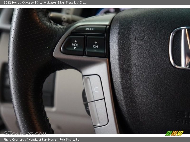 Alabaster Silver Metallic / Gray 2012 Honda Odyssey EX-L