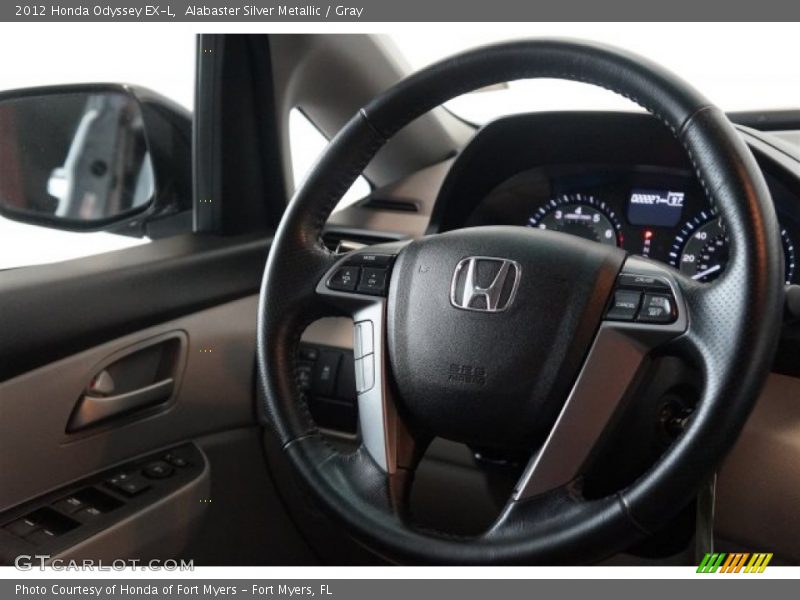 Alabaster Silver Metallic / Gray 2012 Honda Odyssey EX-L