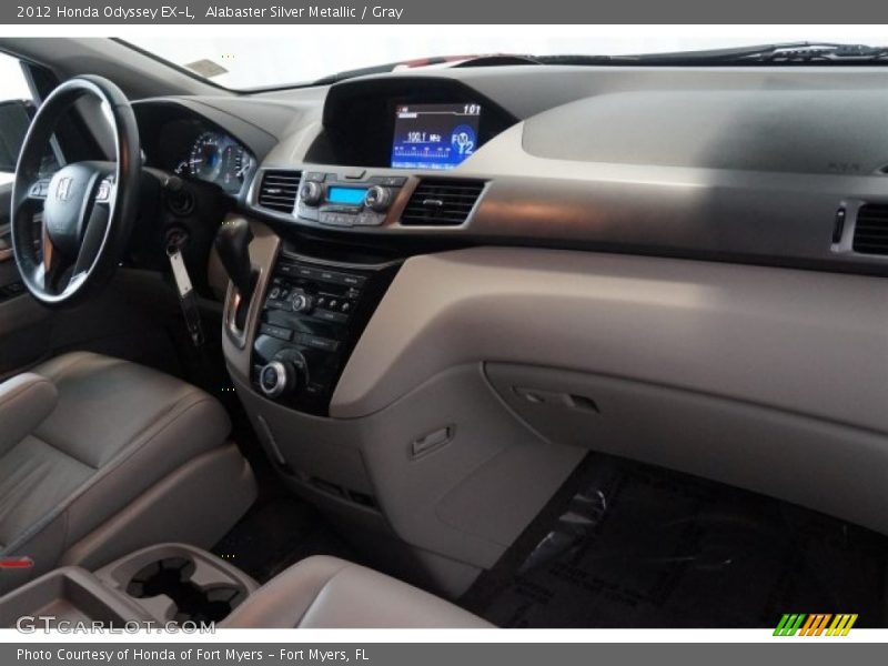 Alabaster Silver Metallic / Gray 2012 Honda Odyssey EX-L