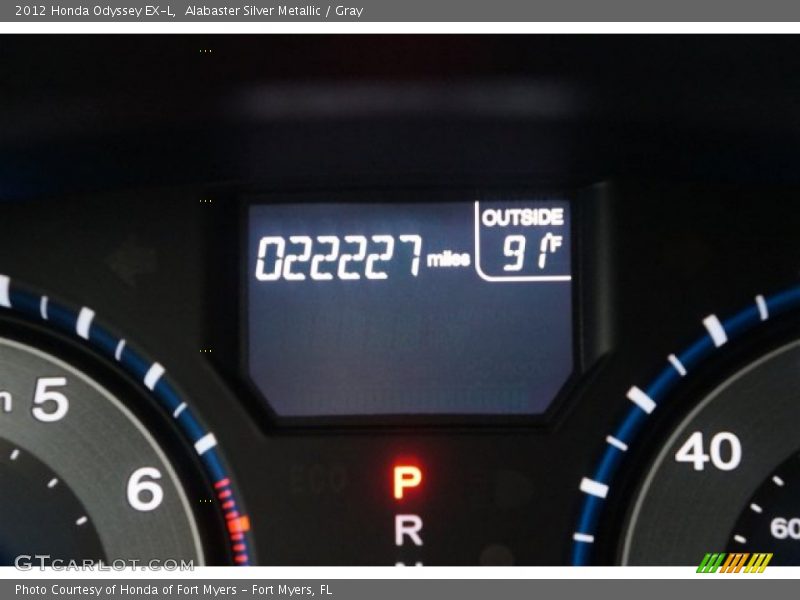 Alabaster Silver Metallic / Gray 2012 Honda Odyssey EX-L