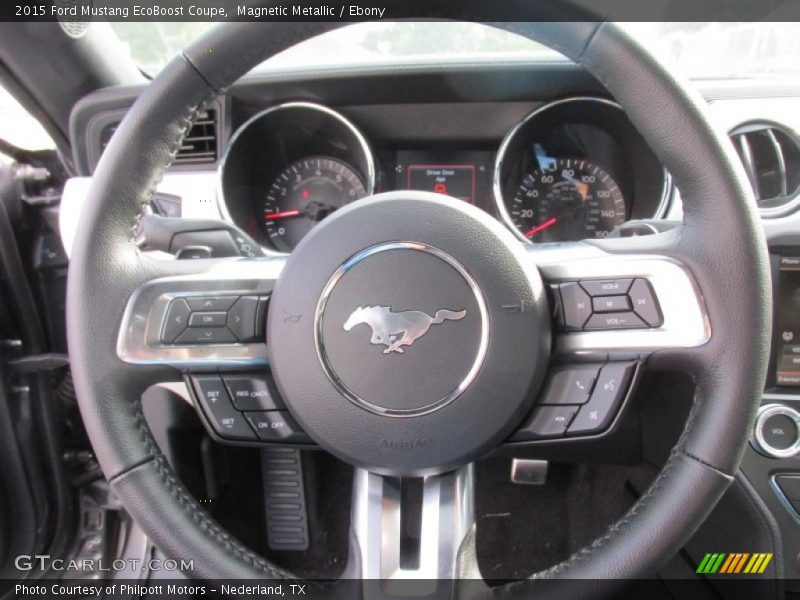 Magnetic Metallic / Ebony 2015 Ford Mustang EcoBoost Coupe