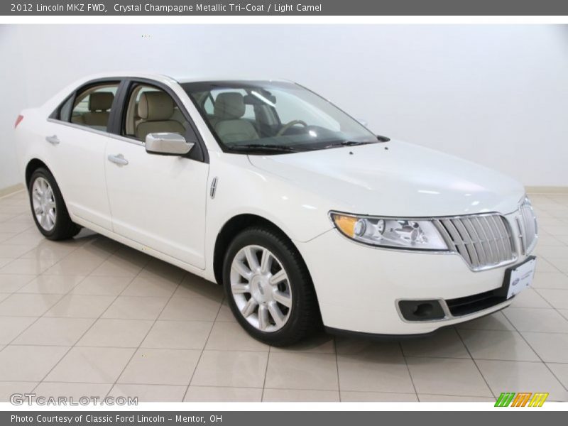 Crystal Champagne Metallic Tri-Coat / Light Camel 2012 Lincoln MKZ FWD