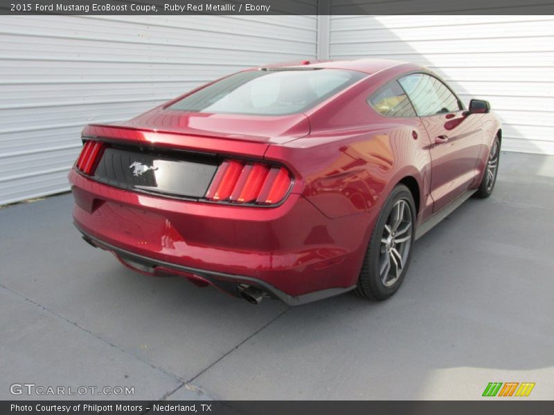 Ruby Red Metallic / Ebony 2015 Ford Mustang EcoBoost Coupe