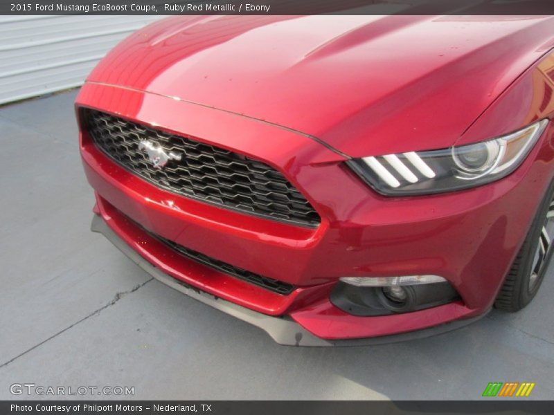 Ruby Red Metallic / Ebony 2015 Ford Mustang EcoBoost Coupe