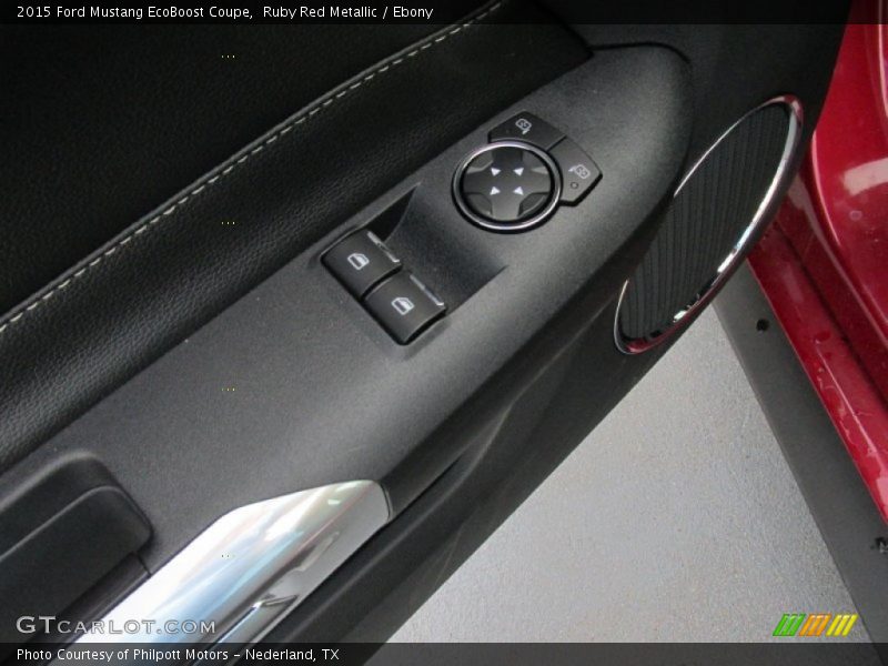 Ruby Red Metallic / Ebony 2015 Ford Mustang EcoBoost Coupe