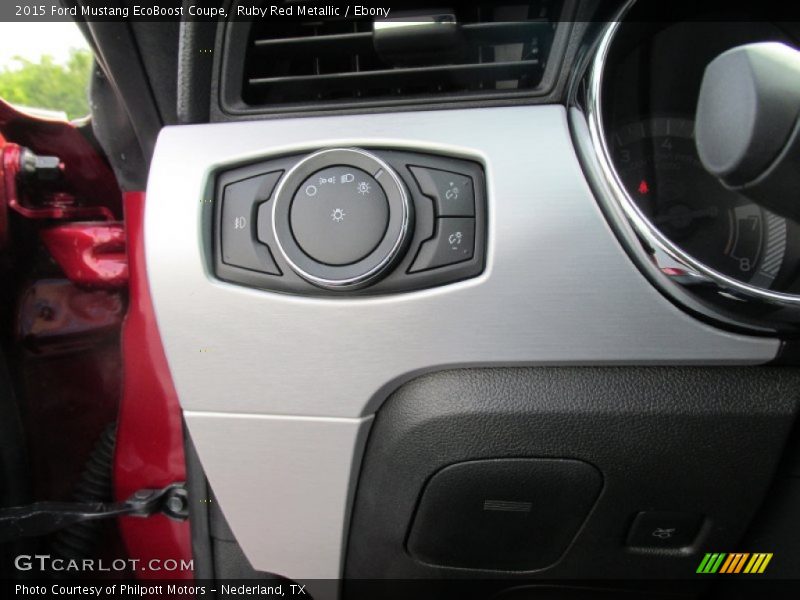 Ruby Red Metallic / Ebony 2015 Ford Mustang EcoBoost Coupe