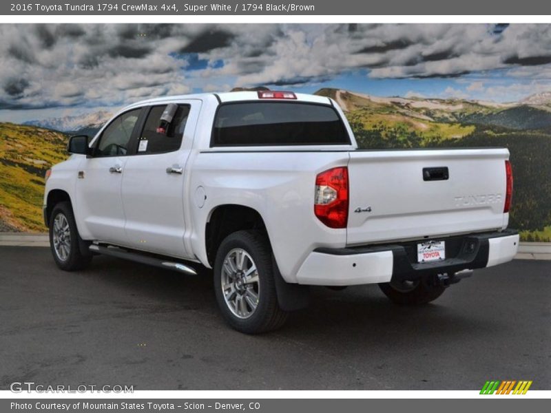 Super White / 1794 Black/Brown 2016 Toyota Tundra 1794 CrewMax 4x4