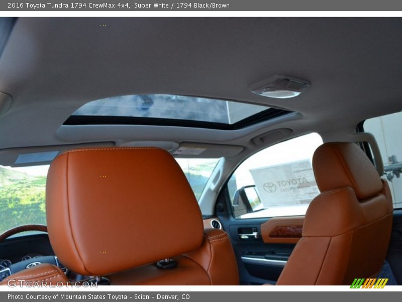 Super White / 1794 Black/Brown 2016 Toyota Tundra 1794 CrewMax 4x4