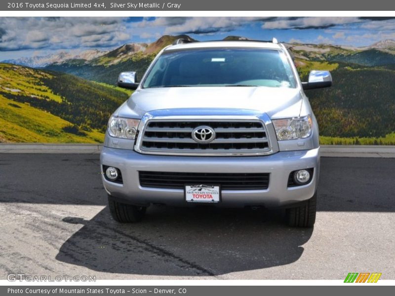 Silver Sky Metallic / Gray 2016 Toyota Sequoia Limited 4x4