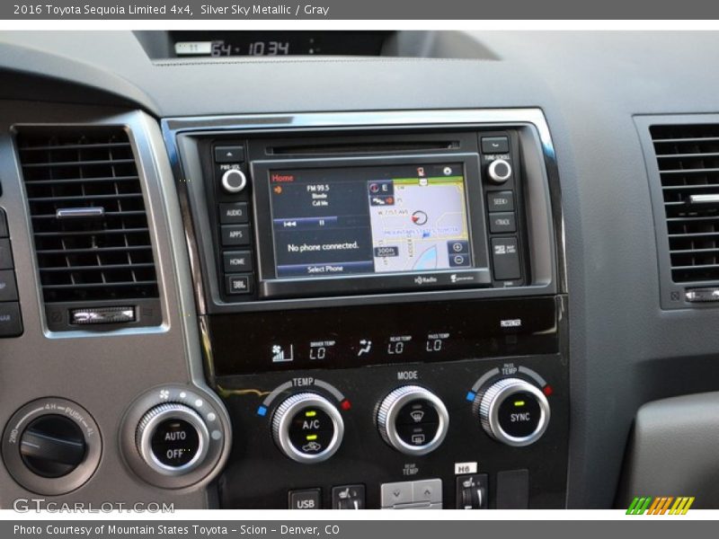 Controls of 2016 Sequoia Limited 4x4