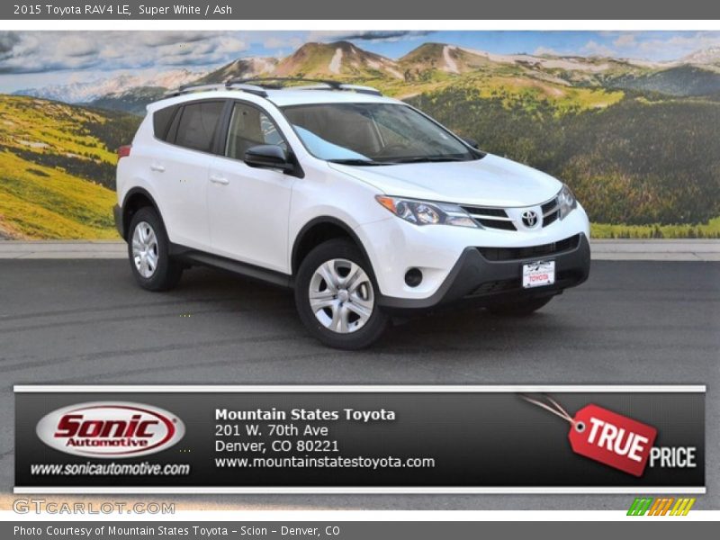 Super White / Ash 2015 Toyota RAV4 LE