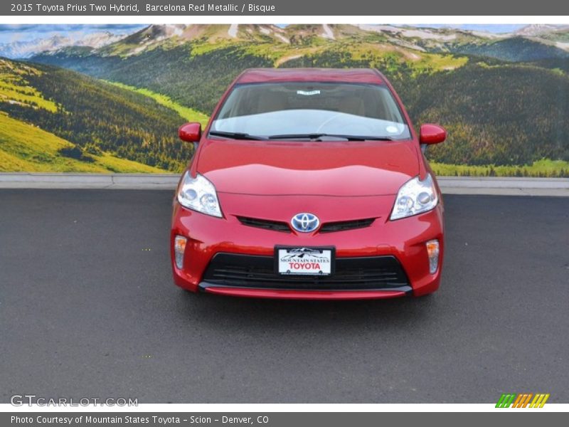 Barcelona Red Metallic / Bisque 2015 Toyota Prius Two Hybrid