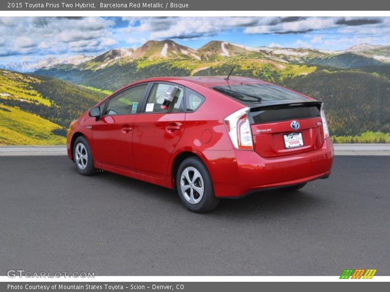 Barcelona Red Metallic / Bisque 2015 Toyota Prius Two Hybrid