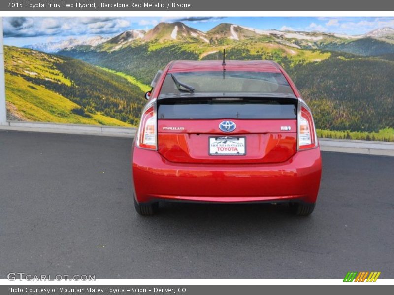 Barcelona Red Metallic / Bisque 2015 Toyota Prius Two Hybrid