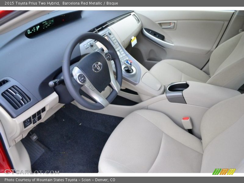 Barcelona Red Metallic / Bisque 2015 Toyota Prius Two Hybrid