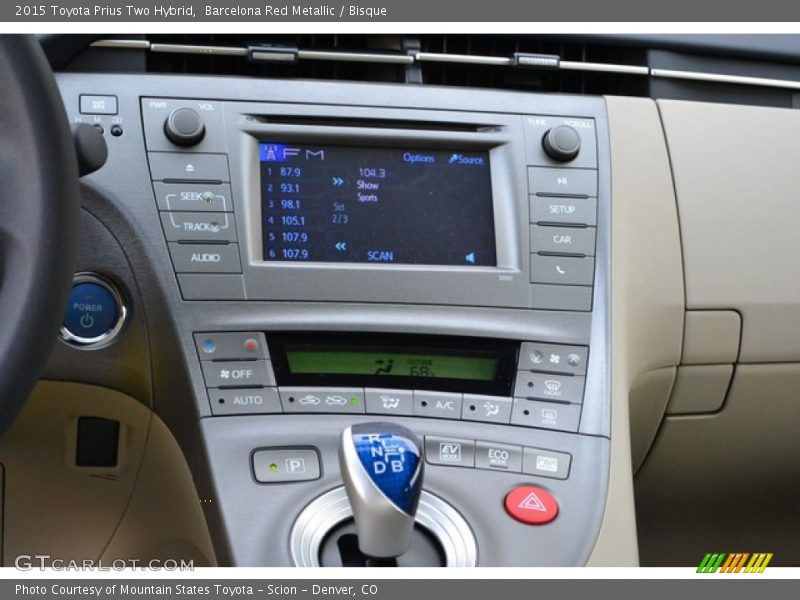 Barcelona Red Metallic / Bisque 2015 Toyota Prius Two Hybrid