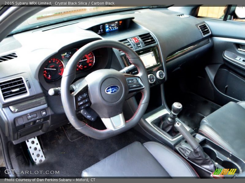  2015 WRX Limited Carbon Black Interior