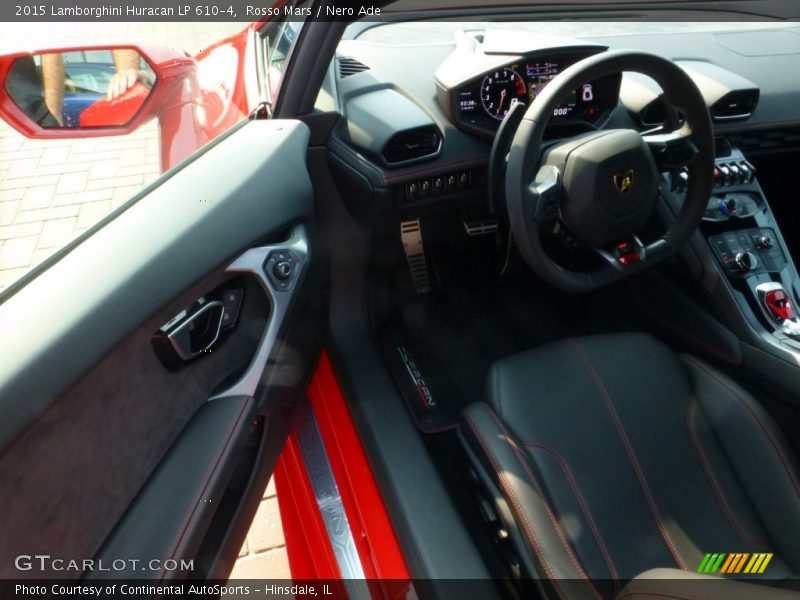 Rosso Mars / Nero Ade 2015 Lamborghini Huracan LP 610-4